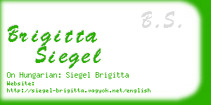 brigitta siegel business card